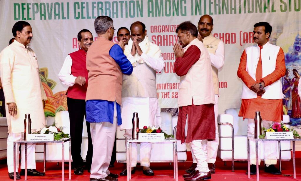 Sharda University organised Diwali Celebration in collaboration with Antar Rashtriya Sahayog Parishad (ARSP)