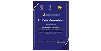 Among Top 10 Pvt. Universities in North India by ARIIA 2020