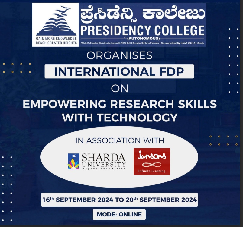 International FDP Empowering Research Skills with Technology 2024