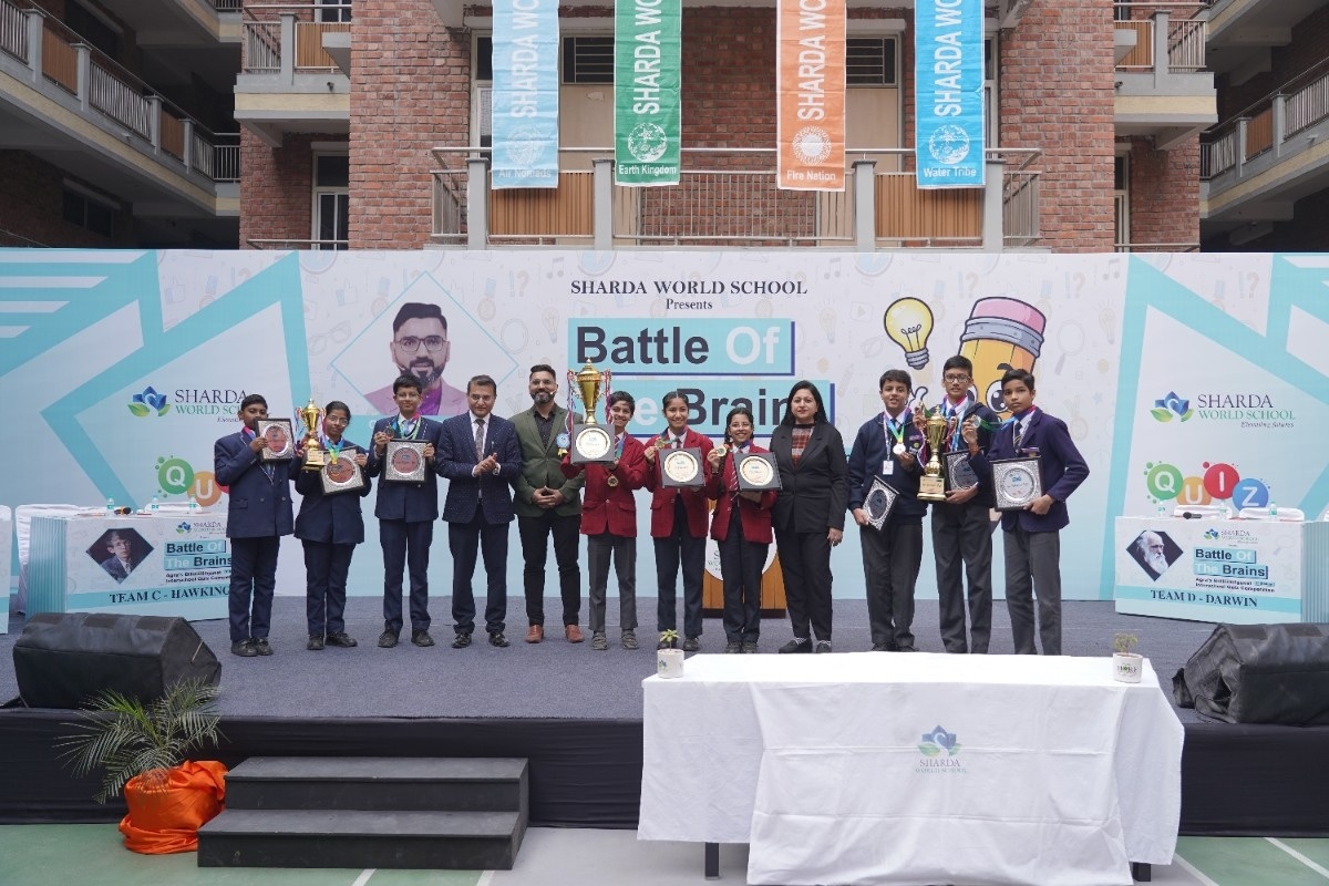 Young Minds Compete in the Grand ‘Battle of the Brains–2025’ at Sharda World School